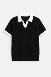 Black Texture Johny Collar