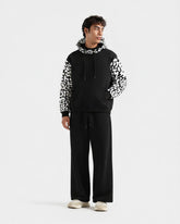 Black Pattern Hoodie Tracksuit