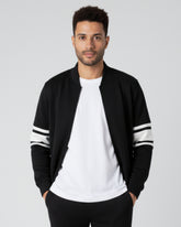 Black Zipper Jacket + Trouser Set