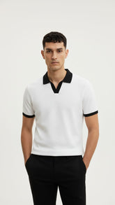 White Johny Collar Outfit