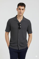 Charcol Cuban Shirt