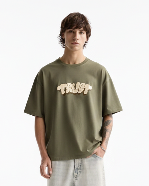 TRUST Oversized Boxy-Fit T-shirt