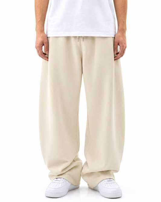 Beige Baggy Trouser
