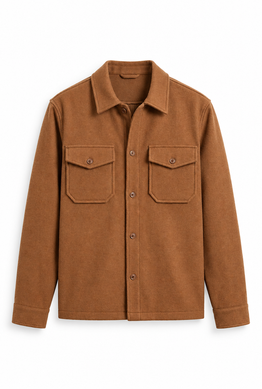 Brown Button-Down Jacket