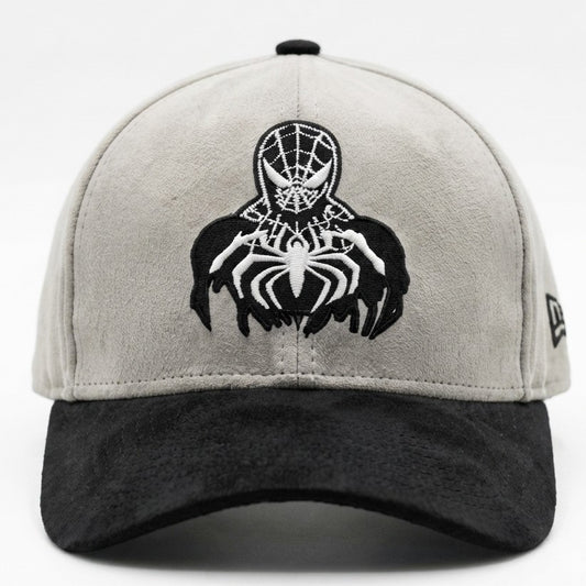 Black Spider Suede Cap