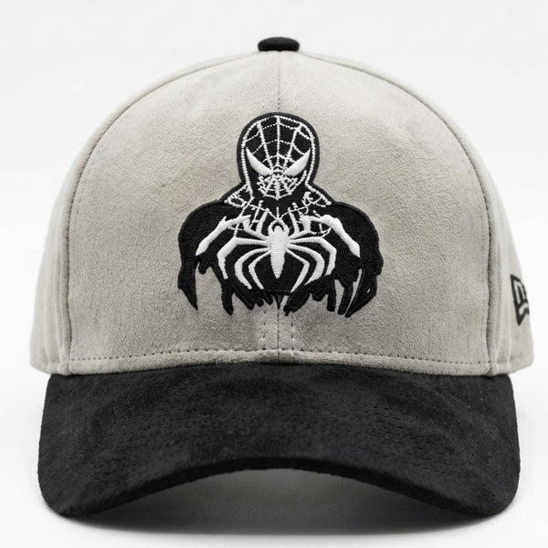 Black Spider Suede Cap