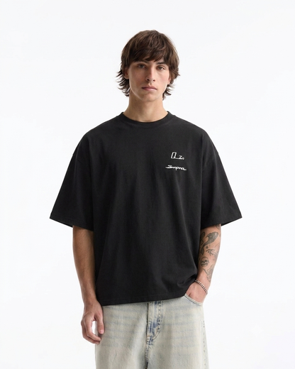 Porsche Oversized Boxy-Fit T-shirt (Black)