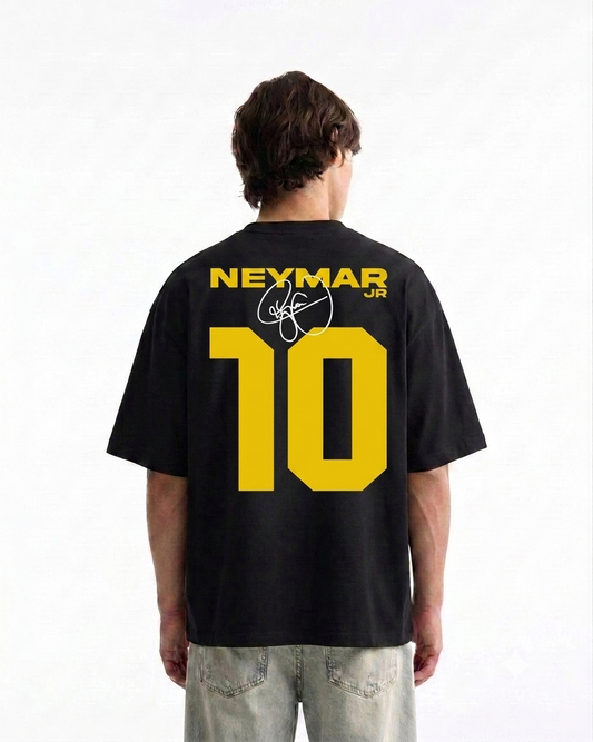 Neymar Jr Jersey Oversized Boxy-Fit T-shirt (Black)