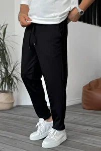 Black Straight Trouser Pant