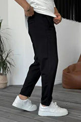 Black Straight Trouser Pant