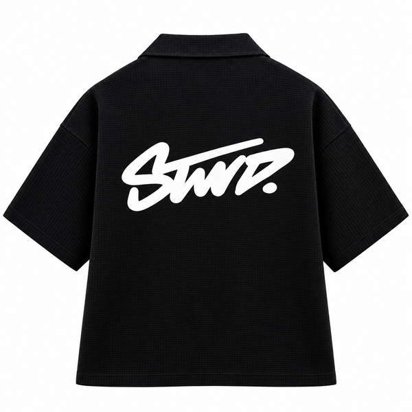 Black STWD Cuban Shirt