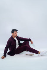 Maroon Suede Jacket