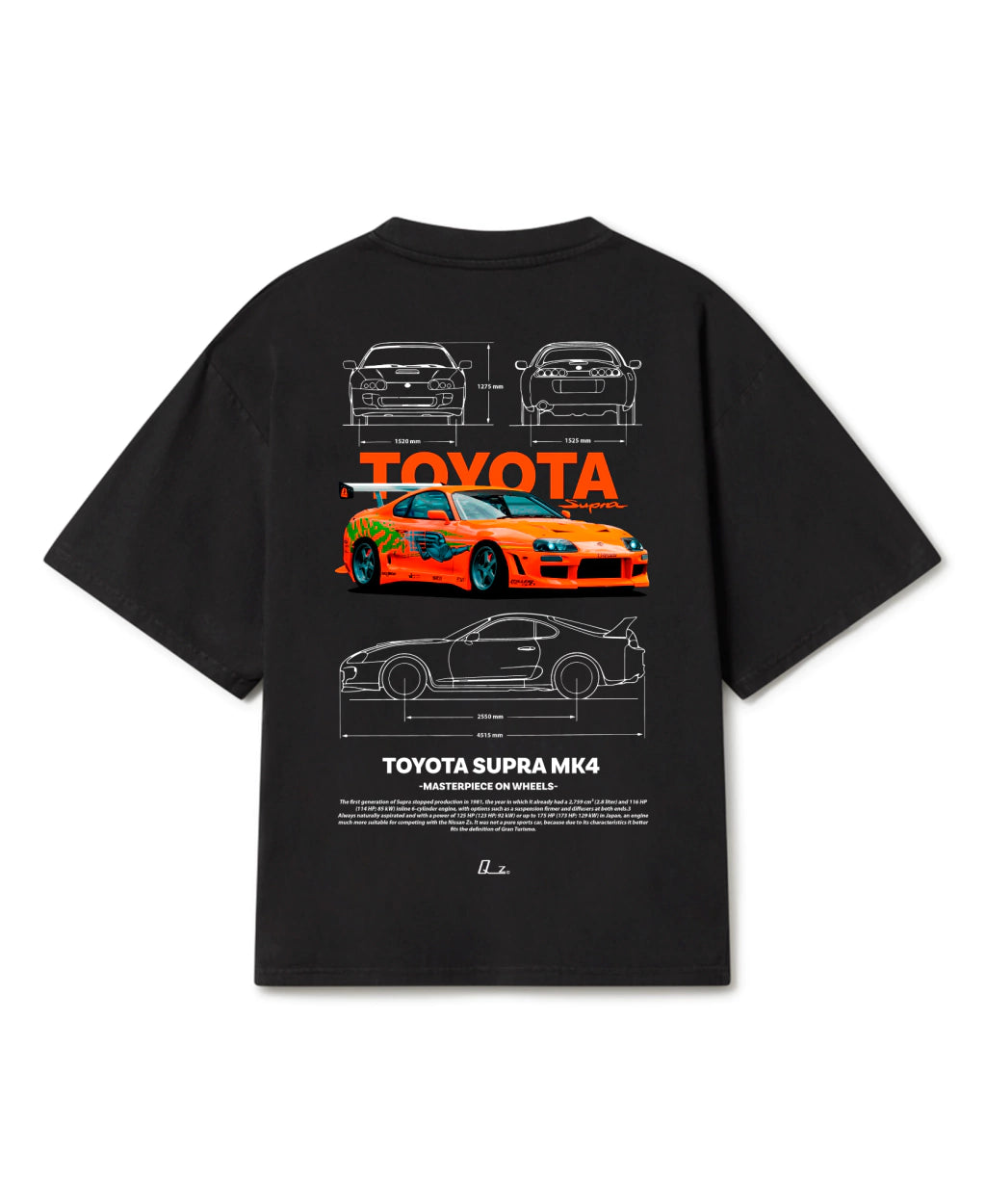 Porsche Oversized Boxy-Fit T-shirt (Black)