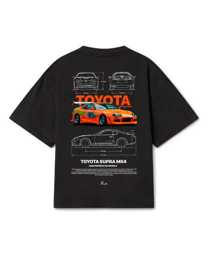 Porsche Oversized Boxy-Fit T-shirt (Black)