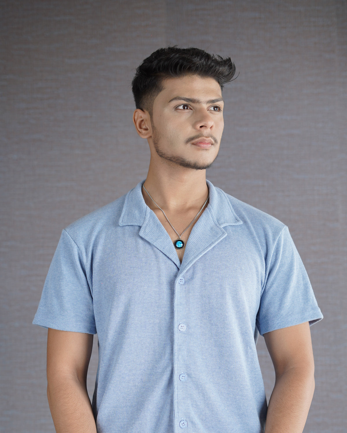 Sky Blue Cuban Shirt