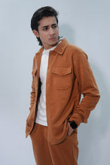 Bundle Of Maroon & Brown Suede Jacket