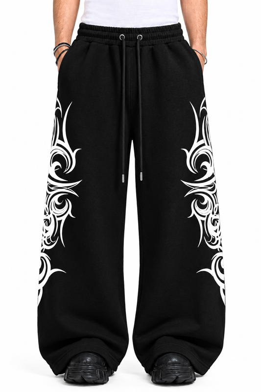 Venom Black Baggy Trouser
