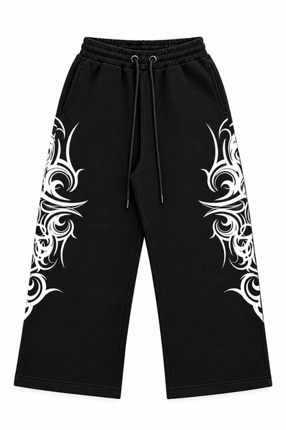 Venom Black Baggy Trouser