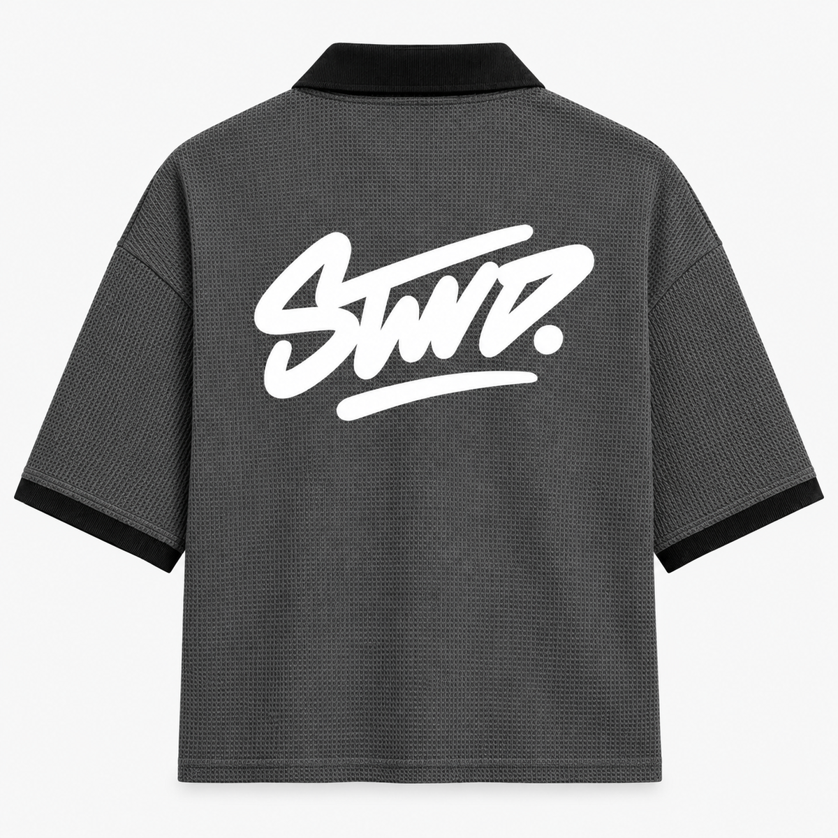STWD Charcoal Oversized Johnny Collar
