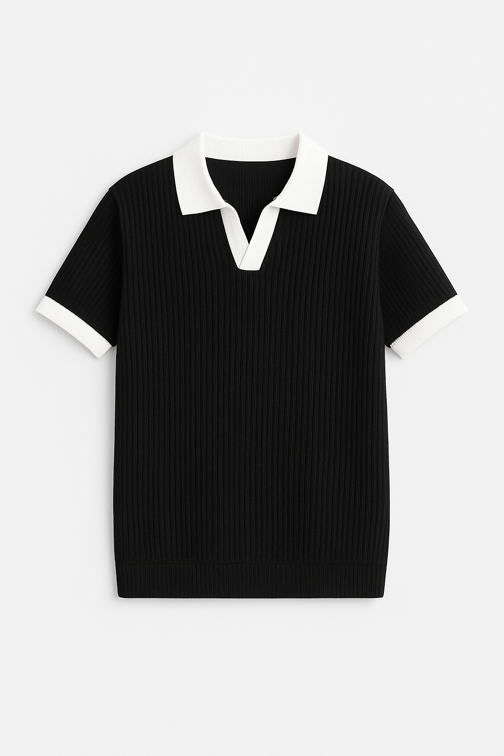 Black Texture Johny Collar