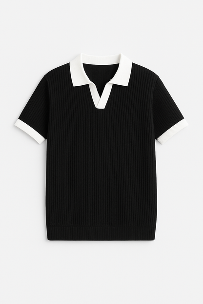 Black Texture Johny Collar