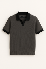 Charcol Texture Johny Collar