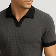 Charcol Texture Johny Collar