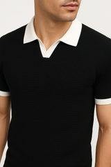 Black Texture Johny Collar