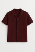 Maroon Cuban Shirt