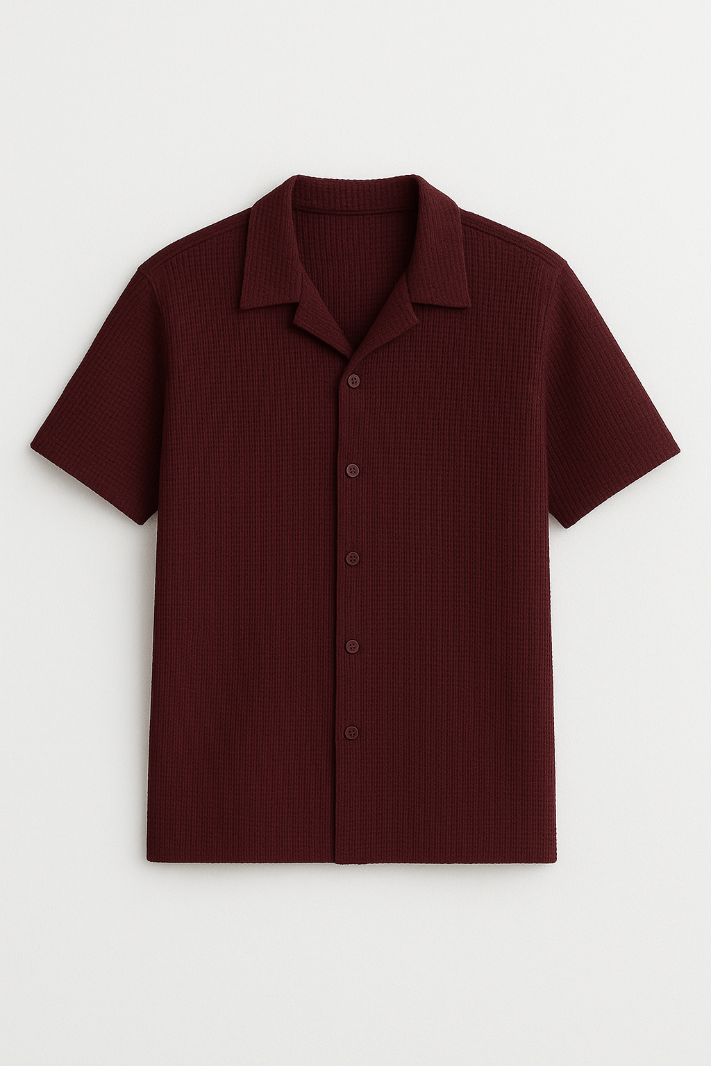 Maroon Cuban Shirt