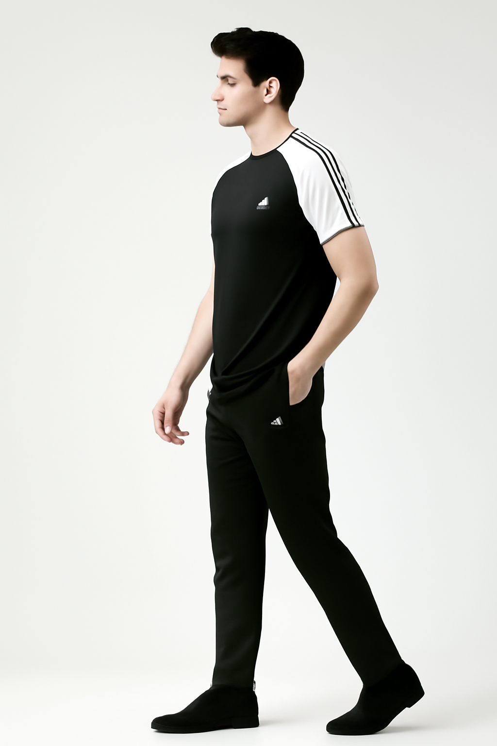 Adidas Black & White Tracksuit
