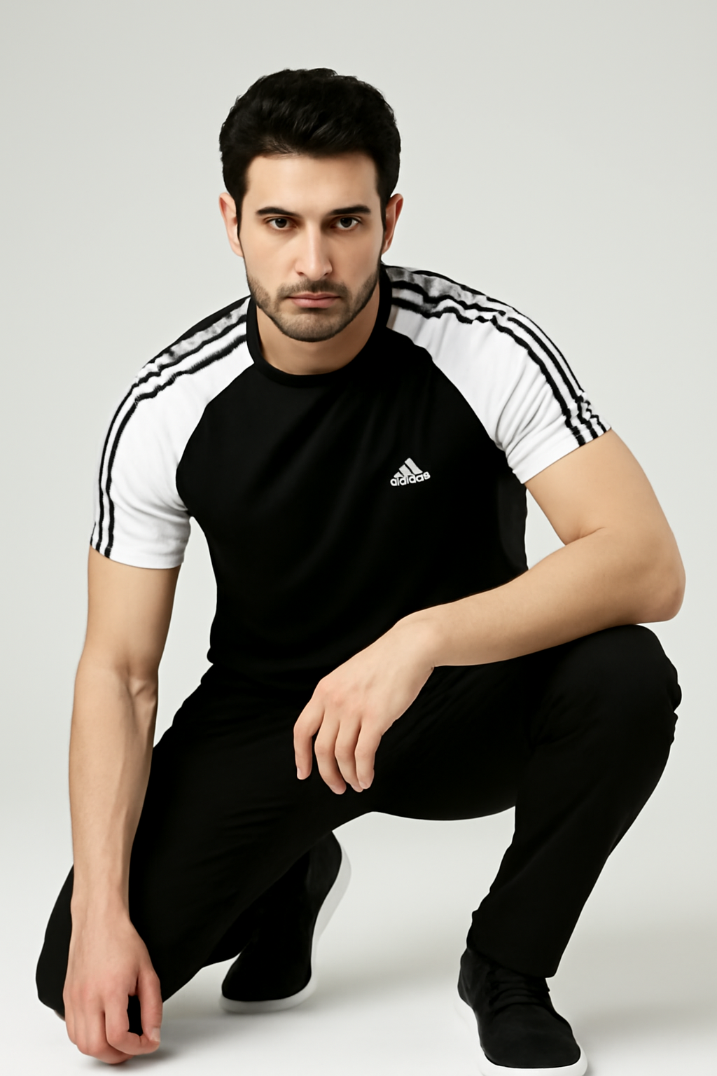 Adidas Black & White Tracksuit
