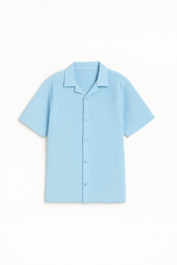 Bundle Pale blue & Sky Blue Cuban Shirt