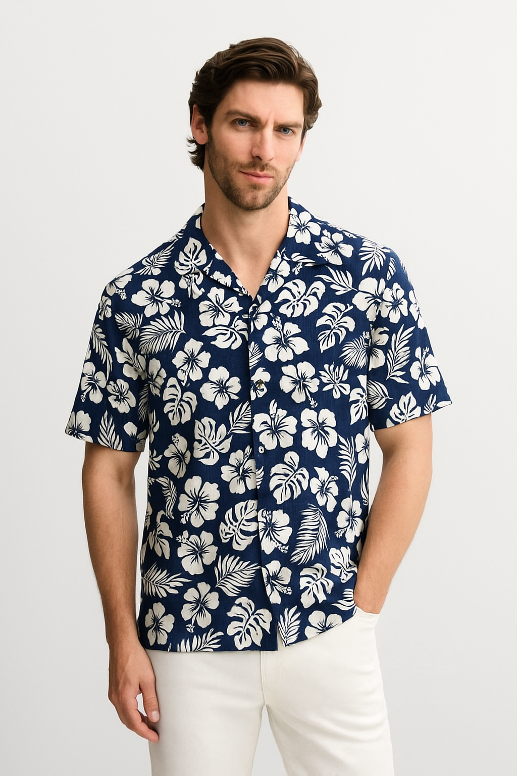 Royal Blue Floral