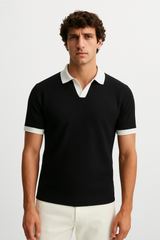 Black Texture Johny Collar