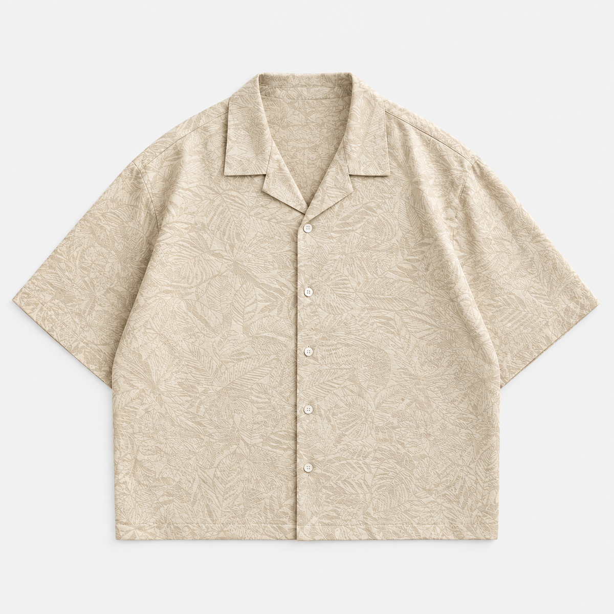 Wild Flower Cropped Cuban Shirt