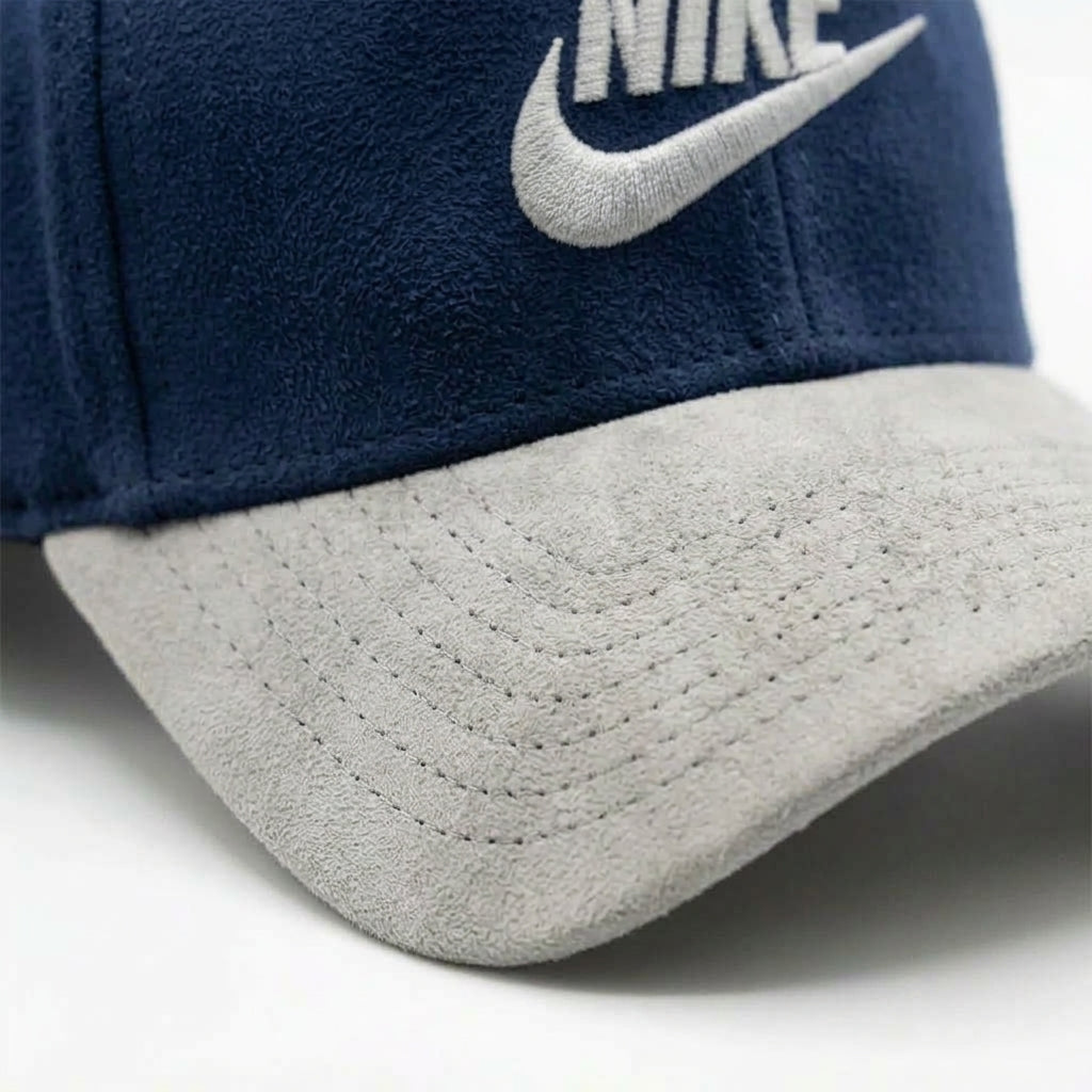 Nike Navy Blue Suede Cap