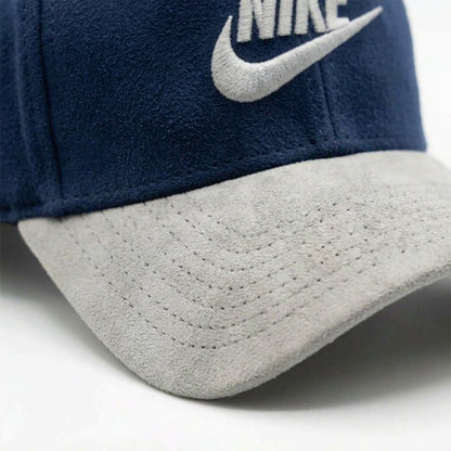Nike Navy Blue Suede Cap