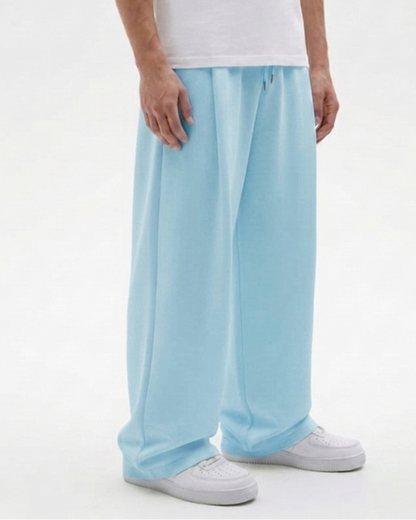 Ice Blue Straight Baggy Trouser