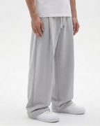 Heather Grey Straight Baggy Trouser