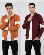 Pair of 2 Jacket & Jacket (Camel Brown & Maroon)