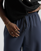 Navy Blue Straight Baggy Trouser