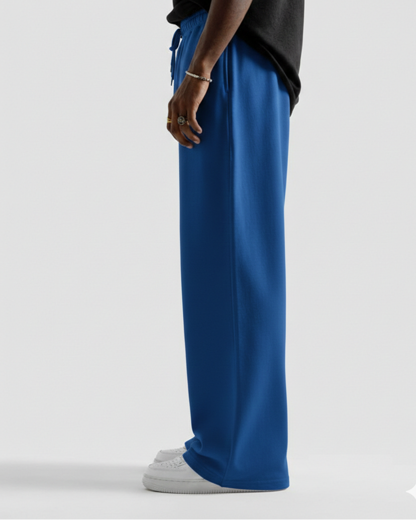 Royal Blue Straight Baggy Trouser