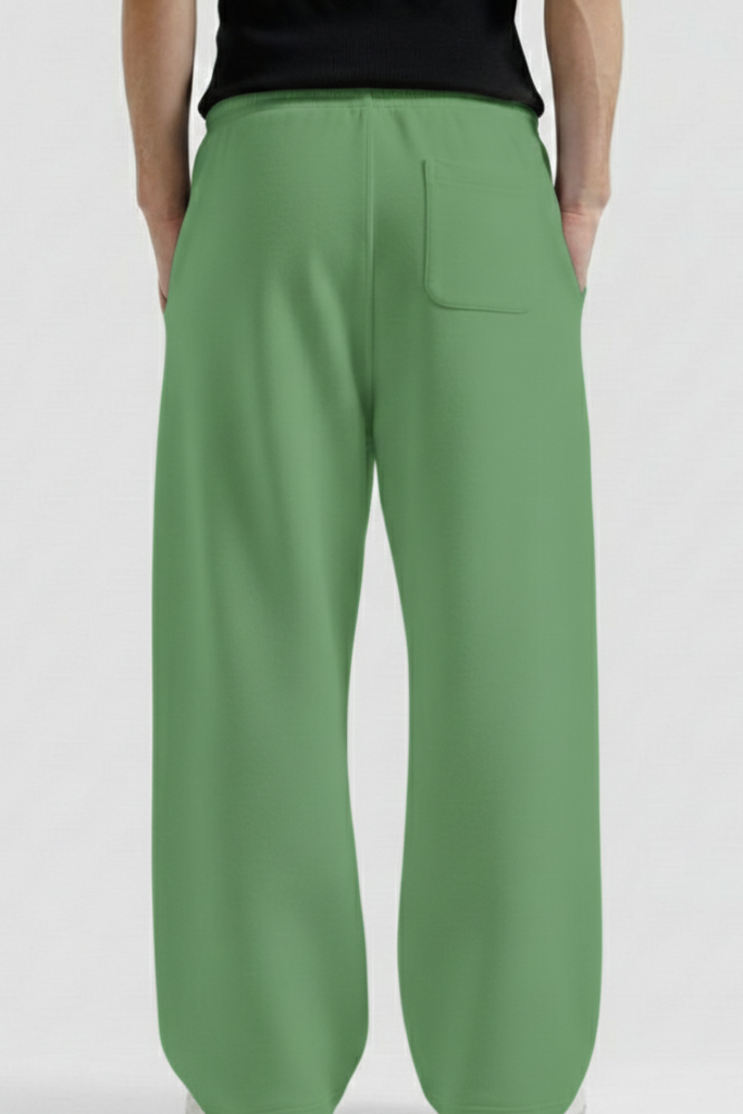 Teal Green Straight Baggy Trouser