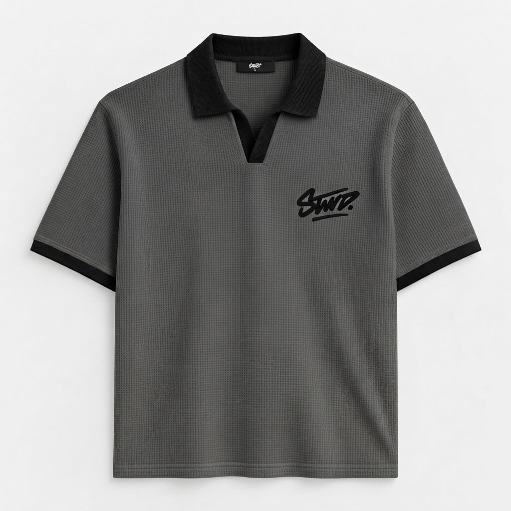 STWD Grey Johnny Collar