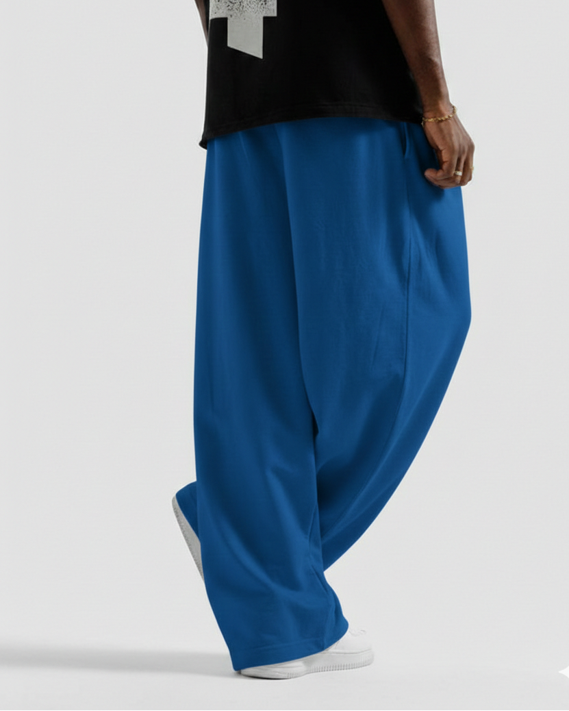 Royal Blue Straight Baggy Trouser