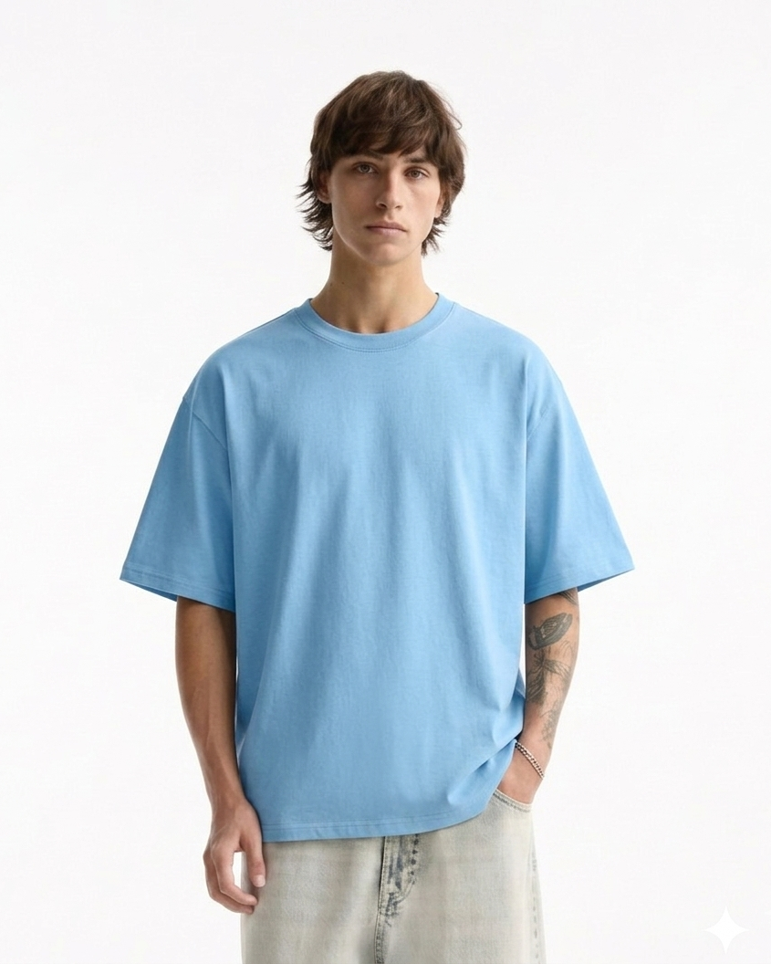 NEVER GIVEUP Oversized Boxy-Fit T-shirt