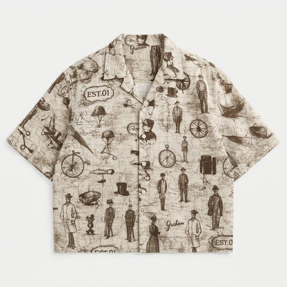 Vintage Cropped Cuban Shirt