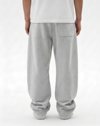 Heather Grey Straight Baggy Trouser