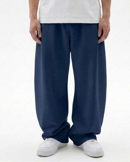 Navy Blue Straight Baggy Trouser